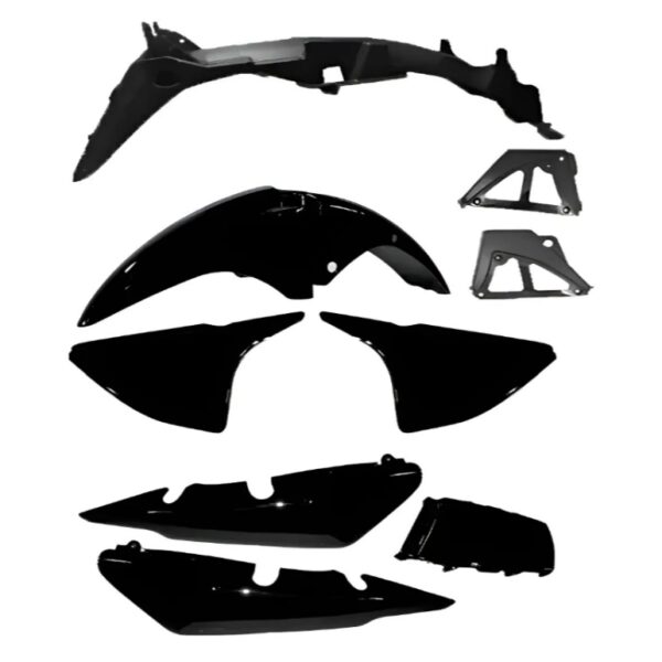 KIT PLASTICOS COMPL. HONDA CG150 (NEGRO 9 PZAS) NSU